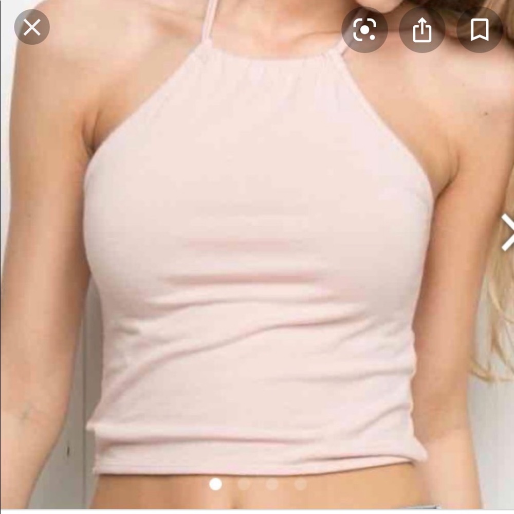 Pink brandy Melville halter top